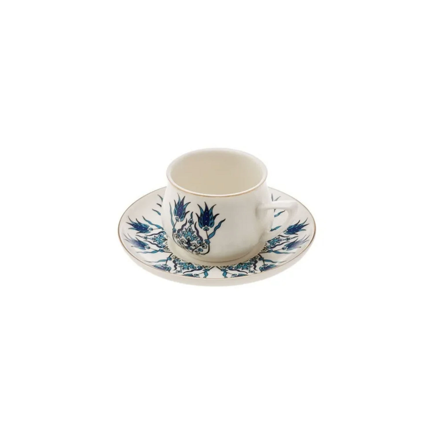 Karaca İznik New Form Coffee Cup Set for 6 Person 90 ml