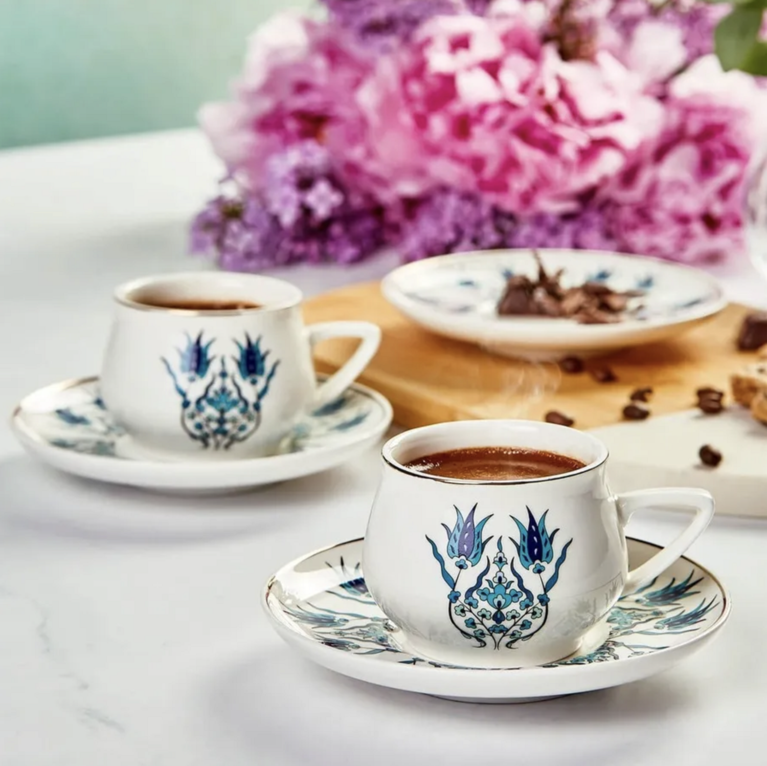 Karaca İznik New Form Coffee Cup Set for 6 Person 90 ml