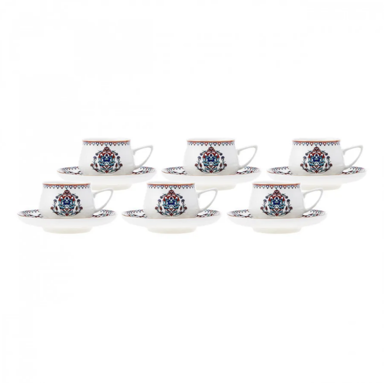 Karaca Nakkash 12 Piece Coffee Cup Set for 6 Person