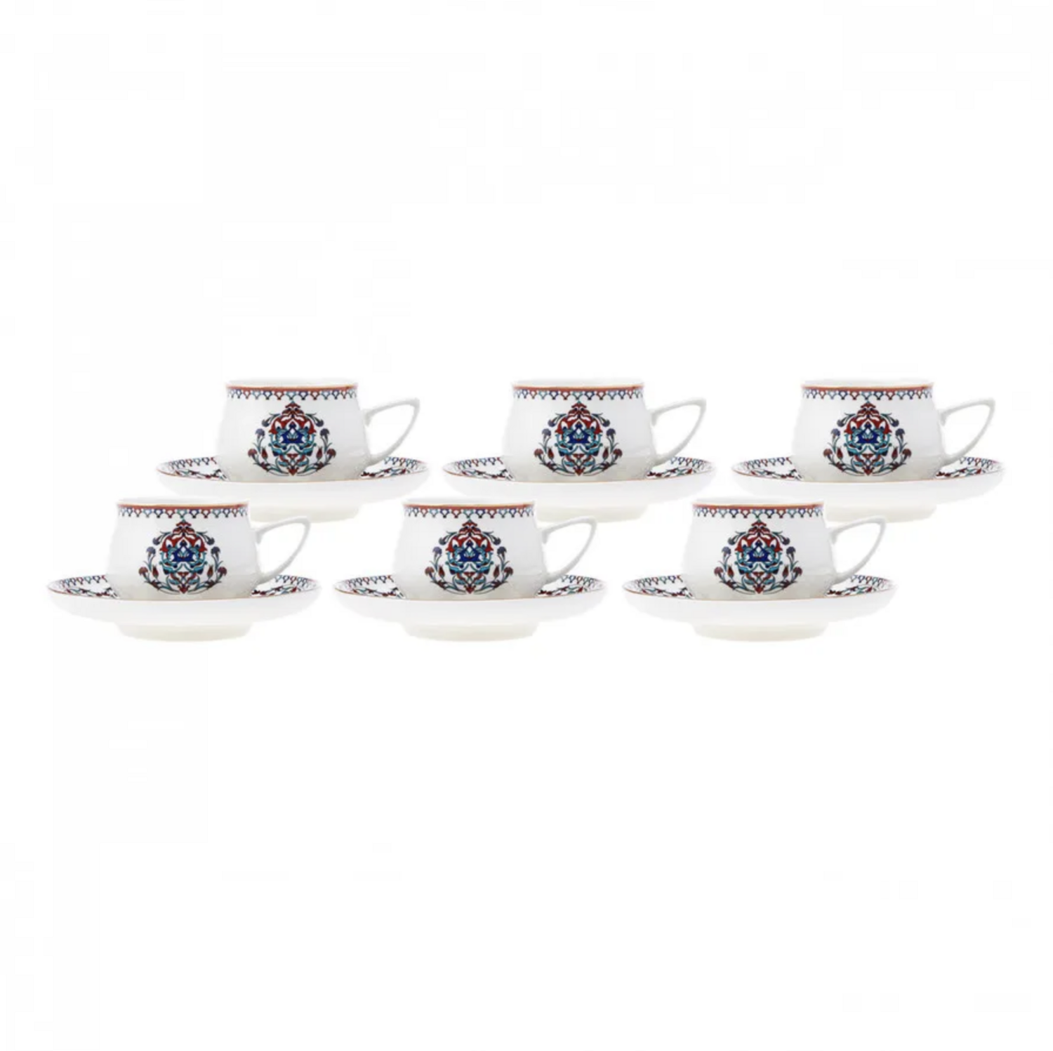 Karaca Nakkash 12 Piece Coffee Cup Set for 6 Person
