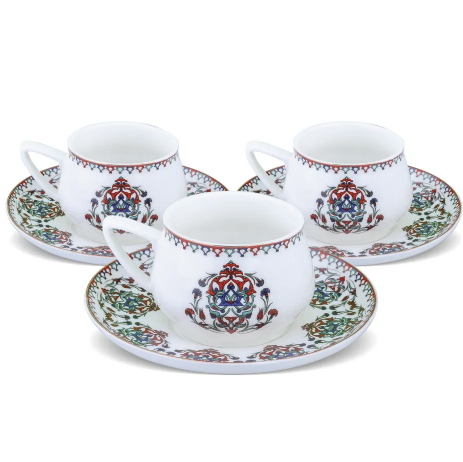 Karaca Nakkash 12 Piece Coffee Cup Set for 6 Person