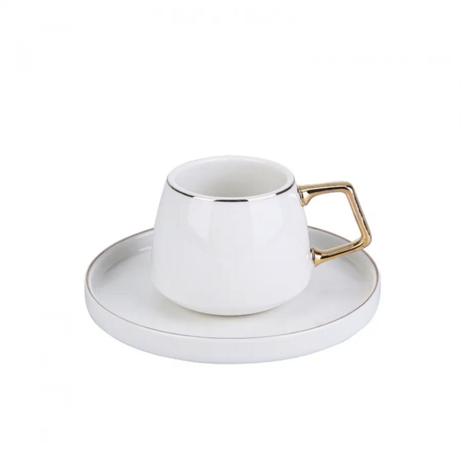 Karaca Saturn Coffee Cup Set for 6 Person 90 ml Gold