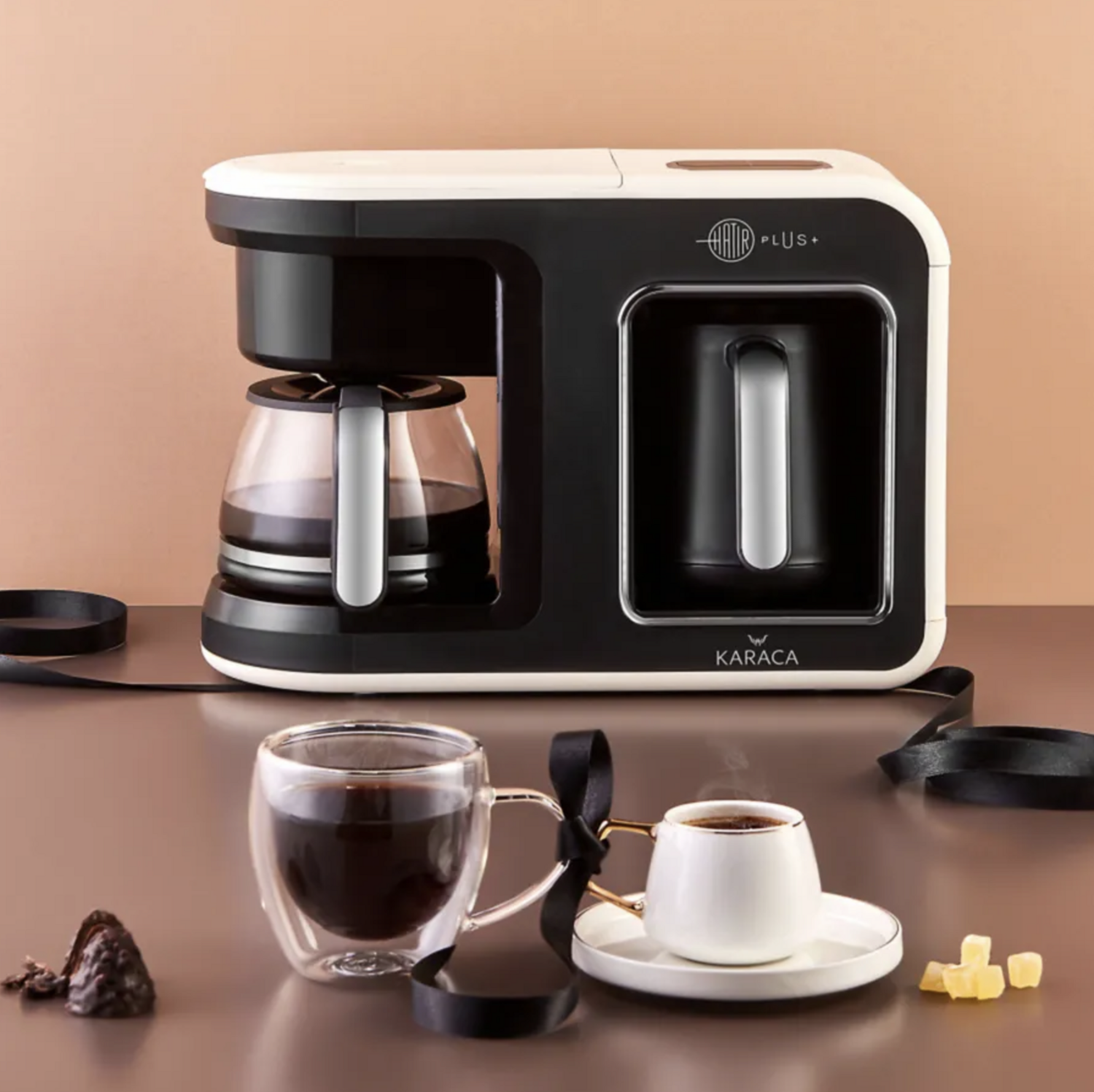Karaca Saturn Coffee Cup Set for 6 Person 90 ml Gold