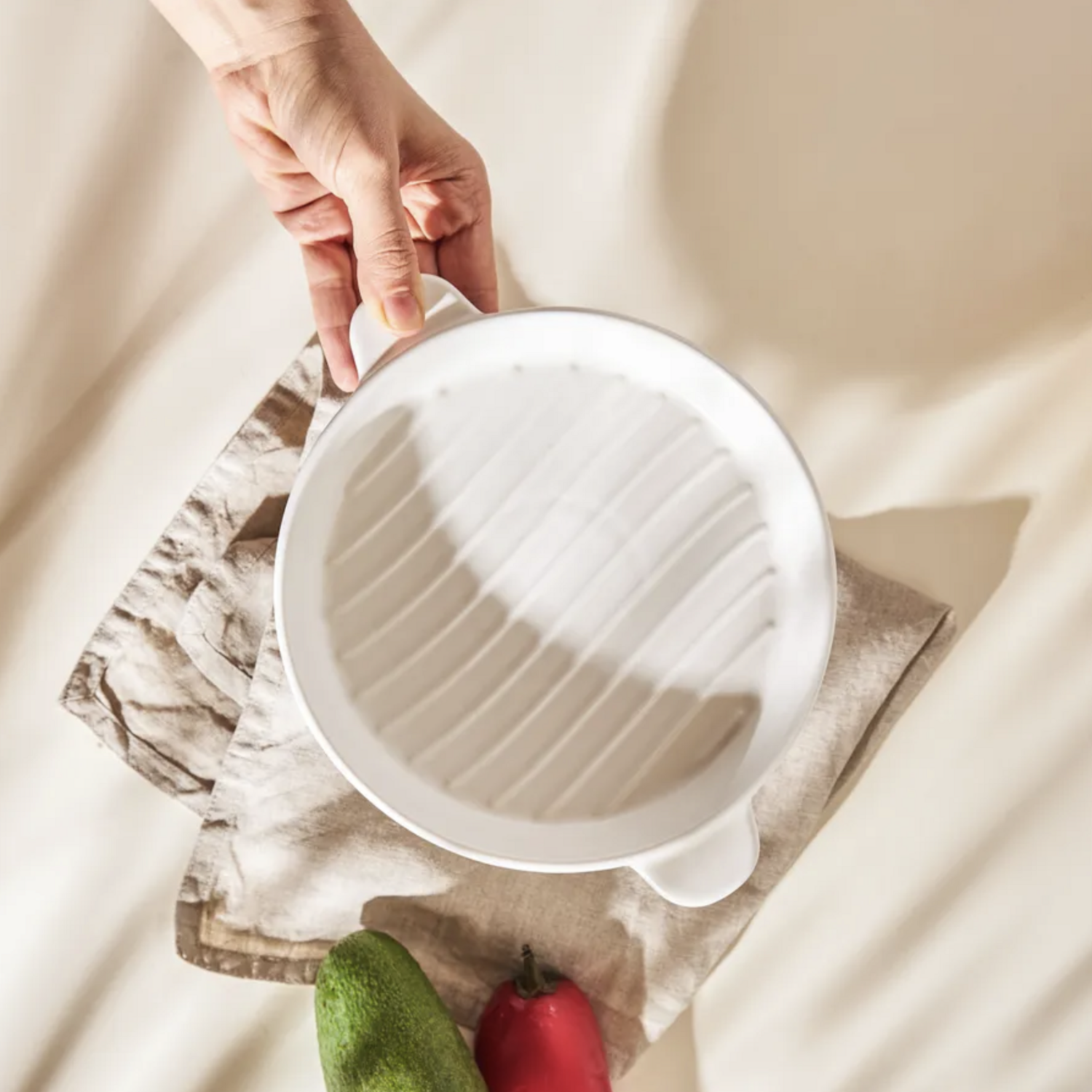 Karaca Malia Round White Oven Dish 20 cm