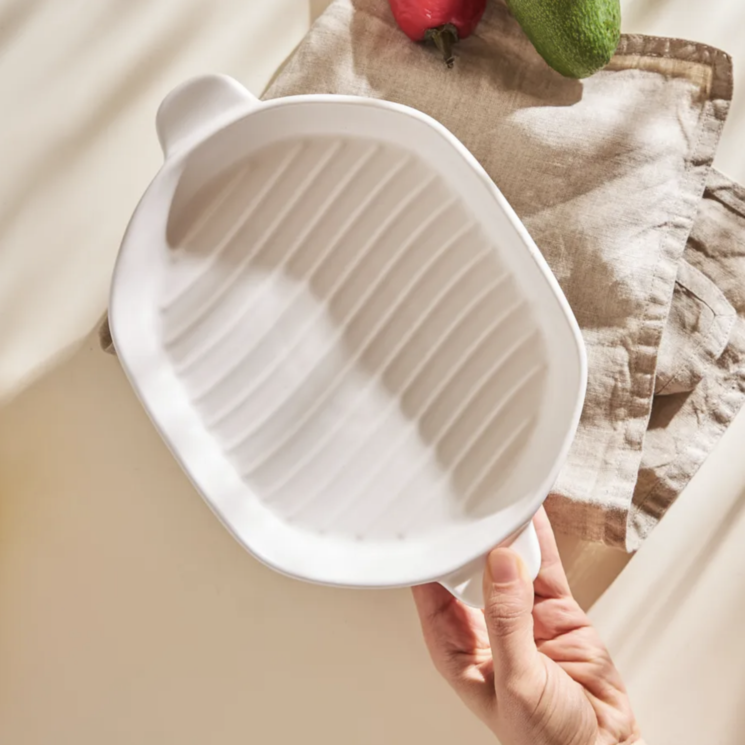 Karaca Malia Oval White Oven Dish 27 cm