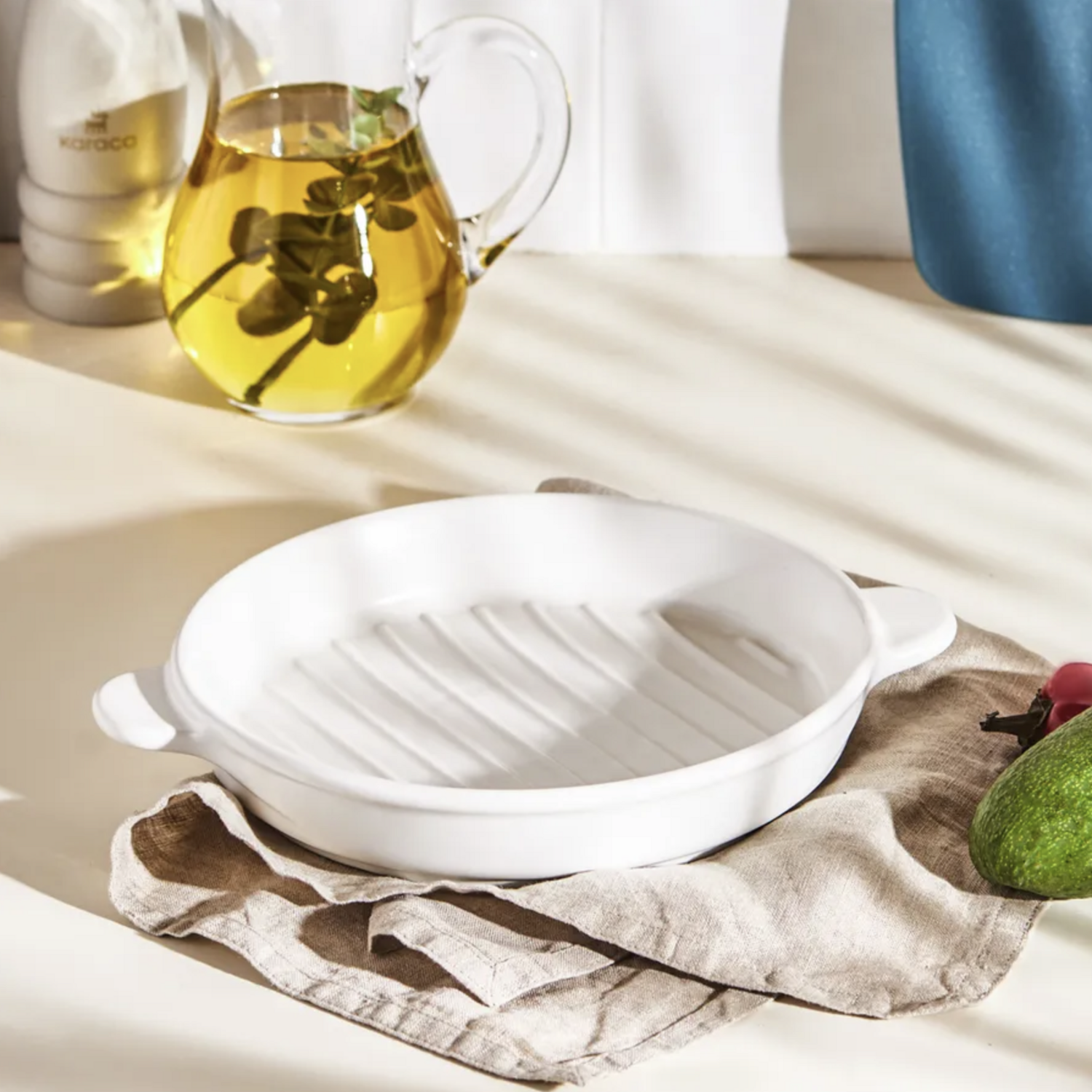 Karaca Malia Round White Oven Dish 20 cm