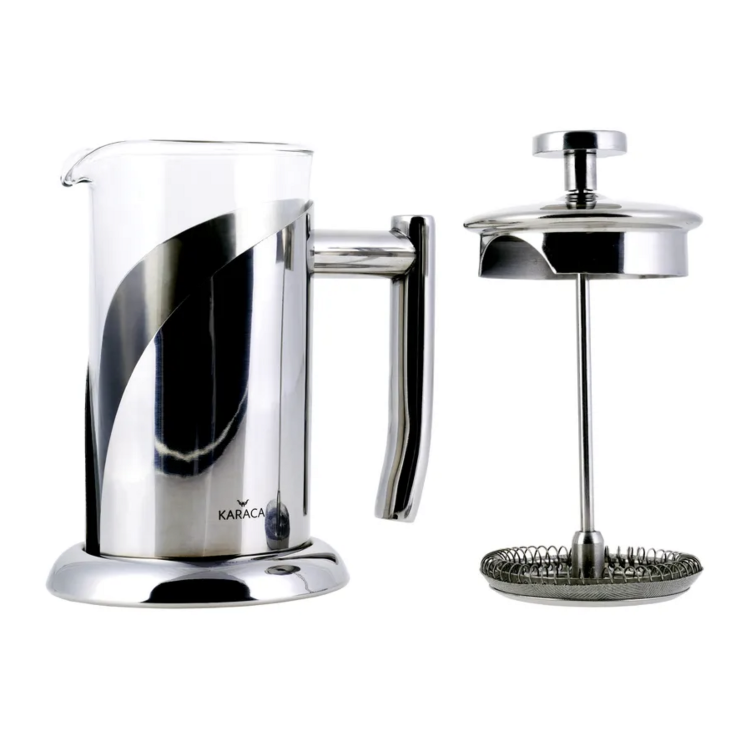 Karaca Borosilicate Glass Stainless Steel French Press 350 Ml