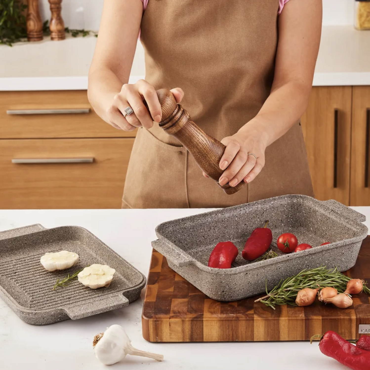 Karaca Love of Kitchen Biogranıte Cast-Metal Exclusive Frying Pan