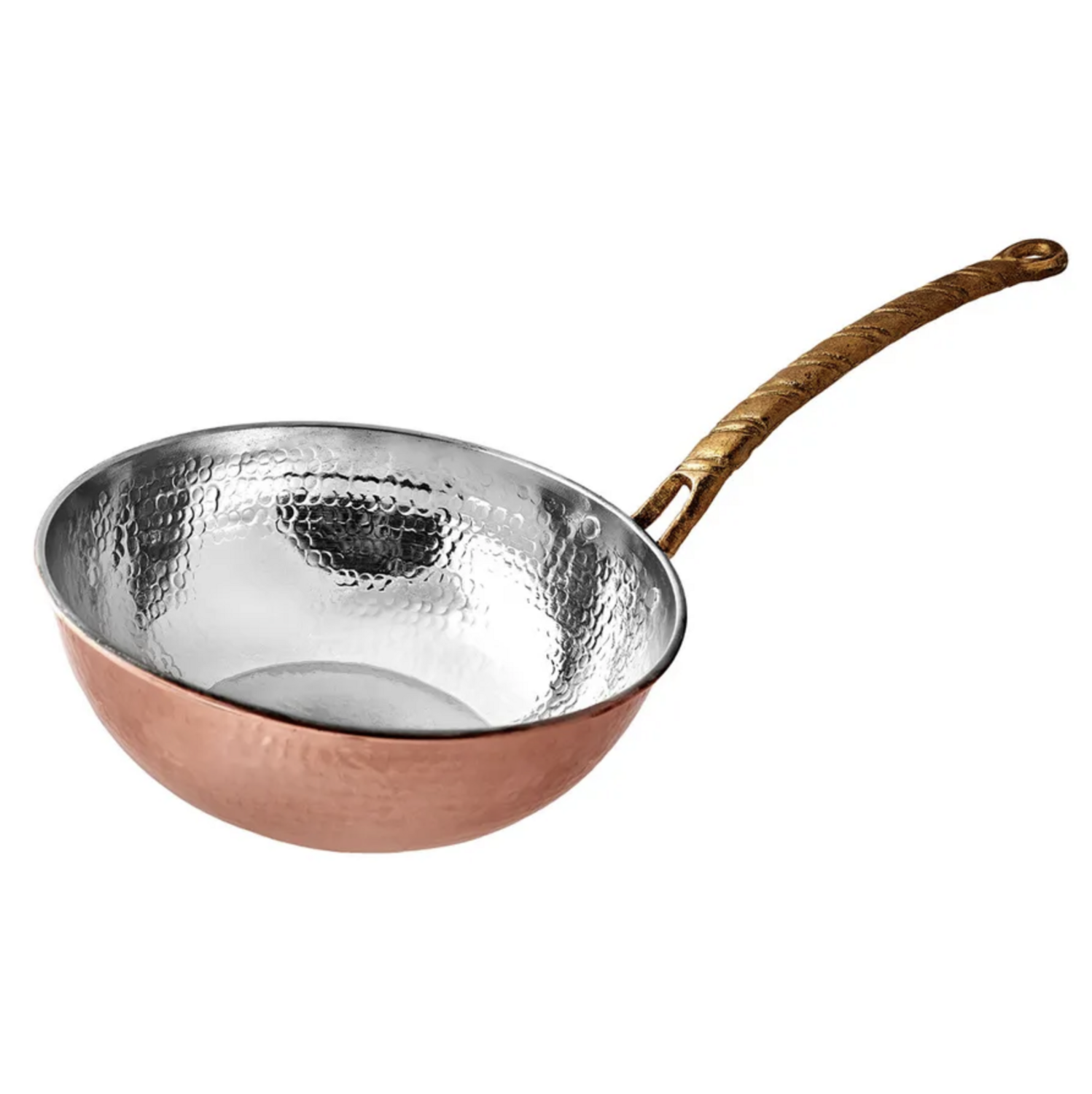 Karaca Alacahoyuk Copper Wok Pan 24 cm