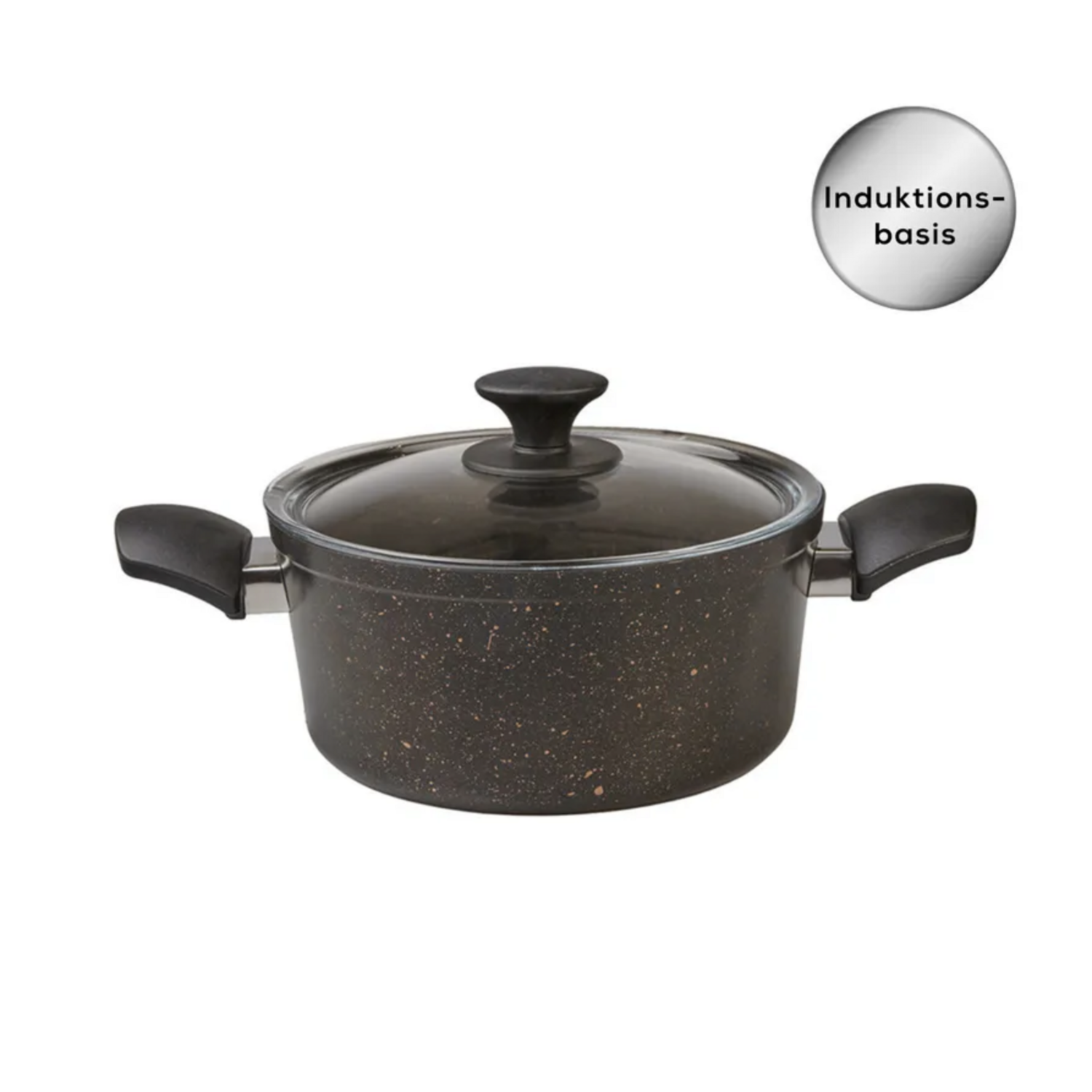 Karaca Biogranit Black Gold Induction Base 7 Piece Cookware Set