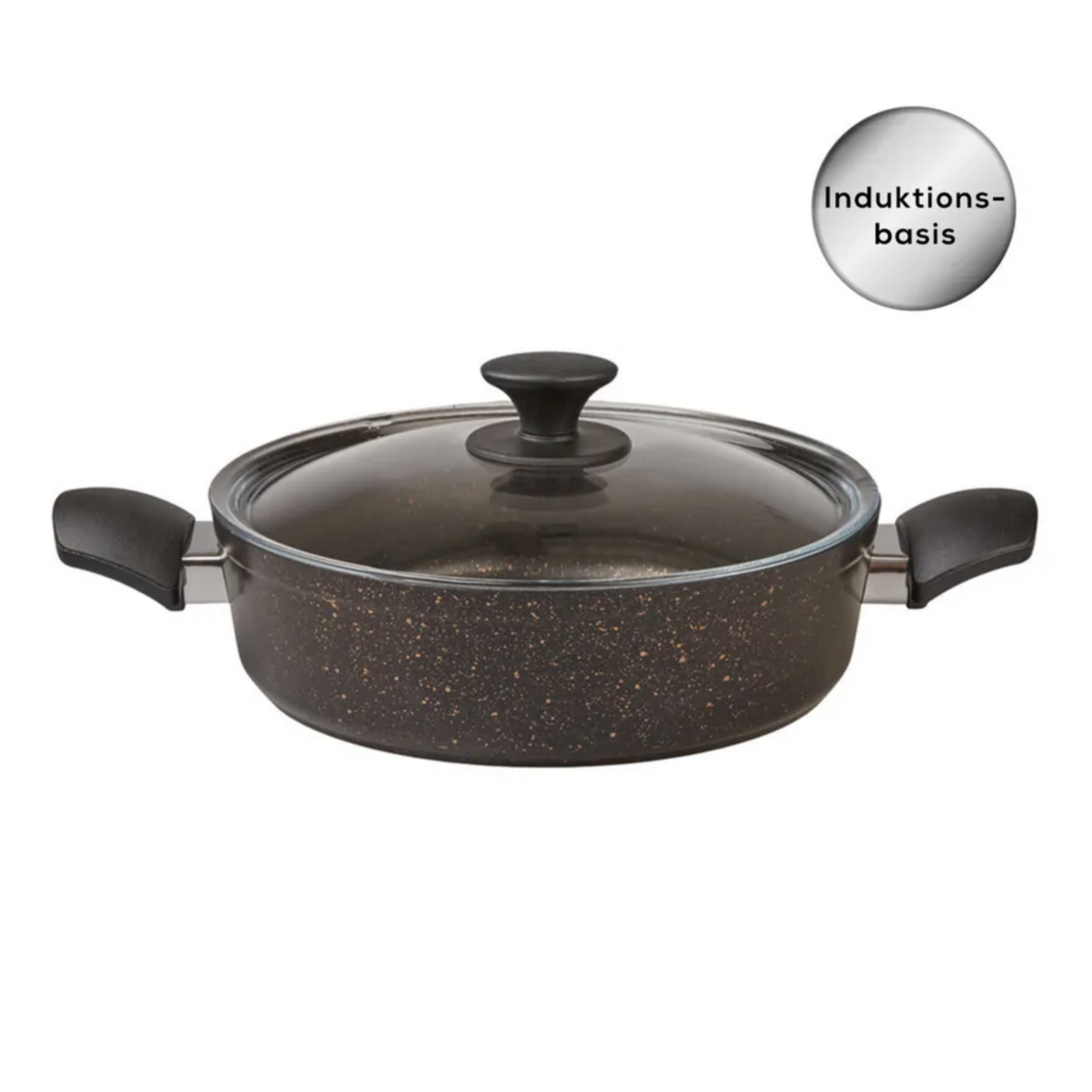 Karaca Biogranit Black Gold Induction Base 7 Piece Cookware Set
