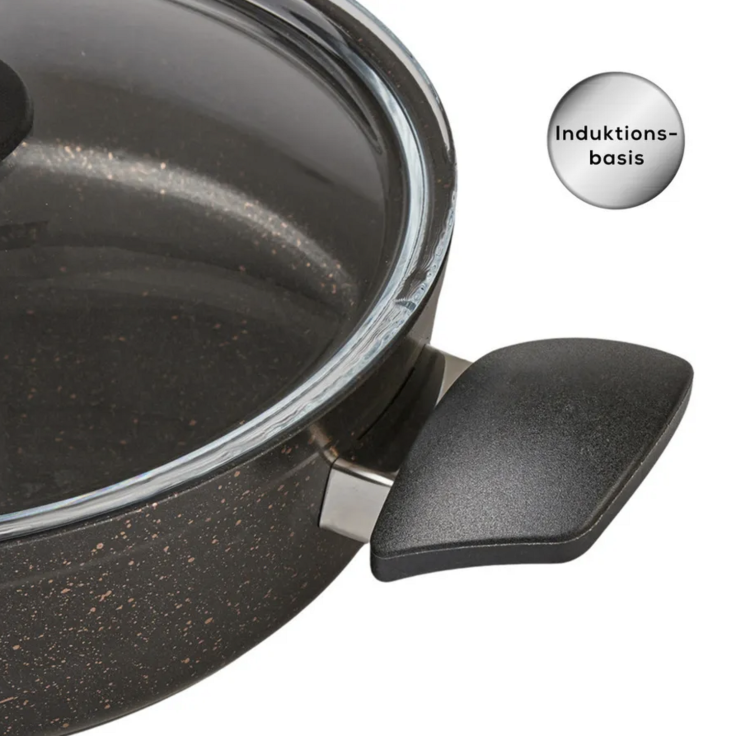 Karaca Biogranit Black Gold Induction Base 7 Piece Cookware Set
