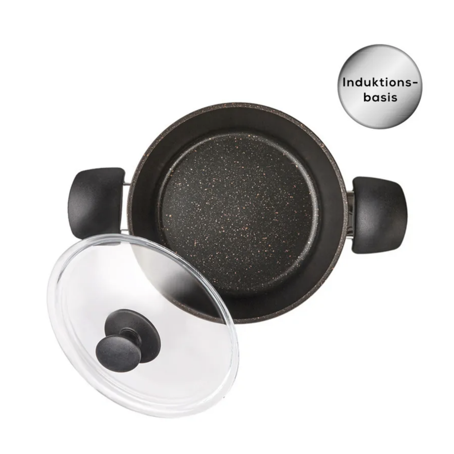 Karaca Biogranit Black Gold Induction Base 7 Piece Cookware Set