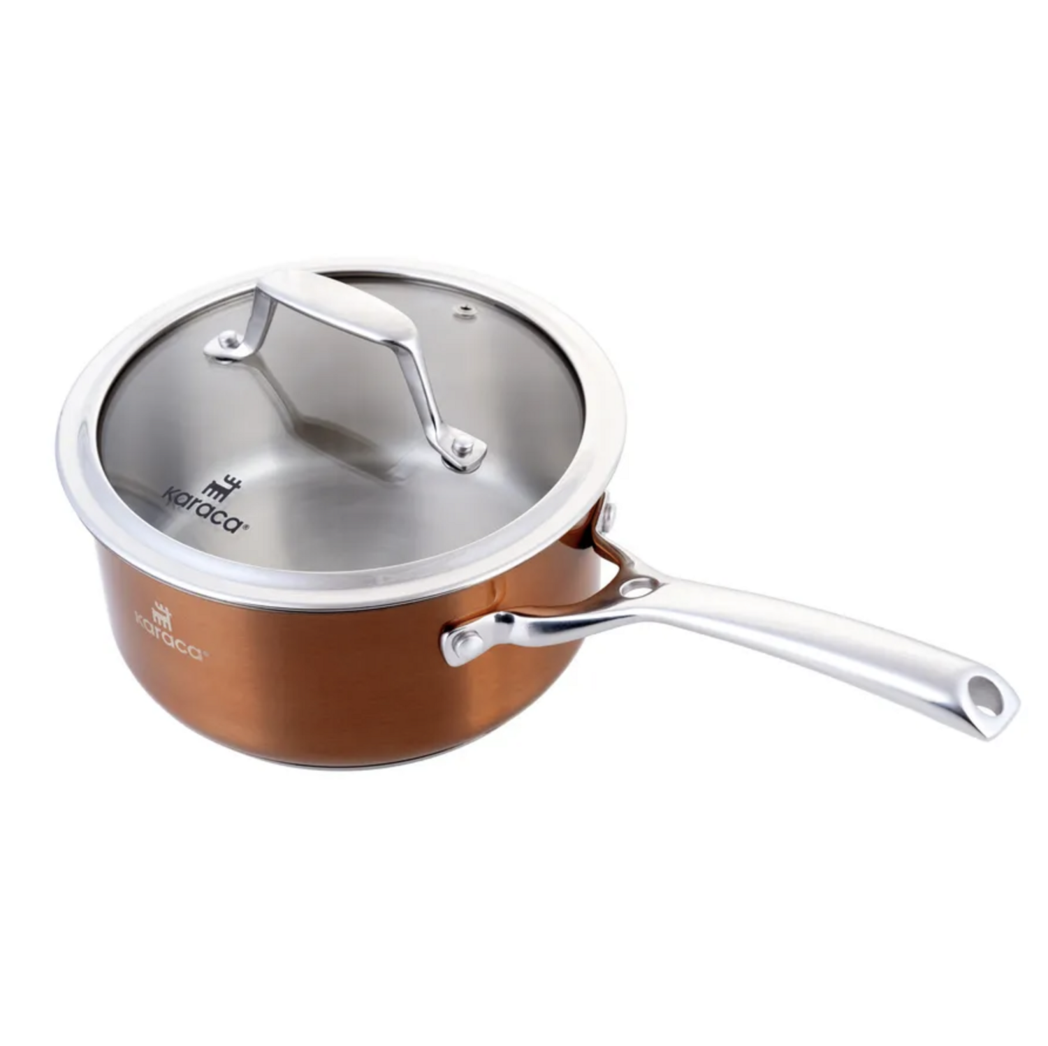 Karaca Rosegold Stainless Steel Cookware Set 10 Piece