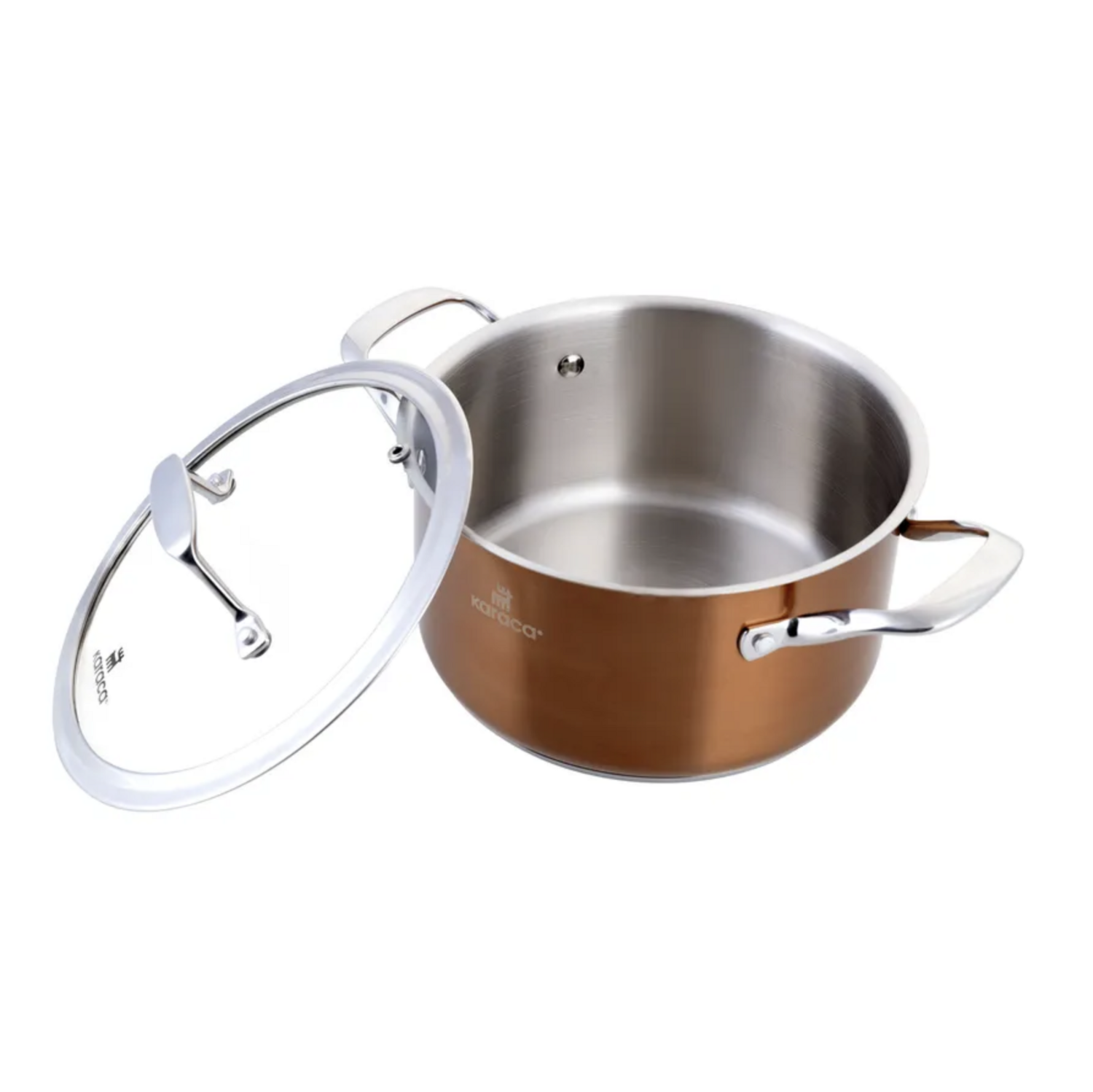 Karaca Rosegold Stainless Steel Cookware Set 10 Piece