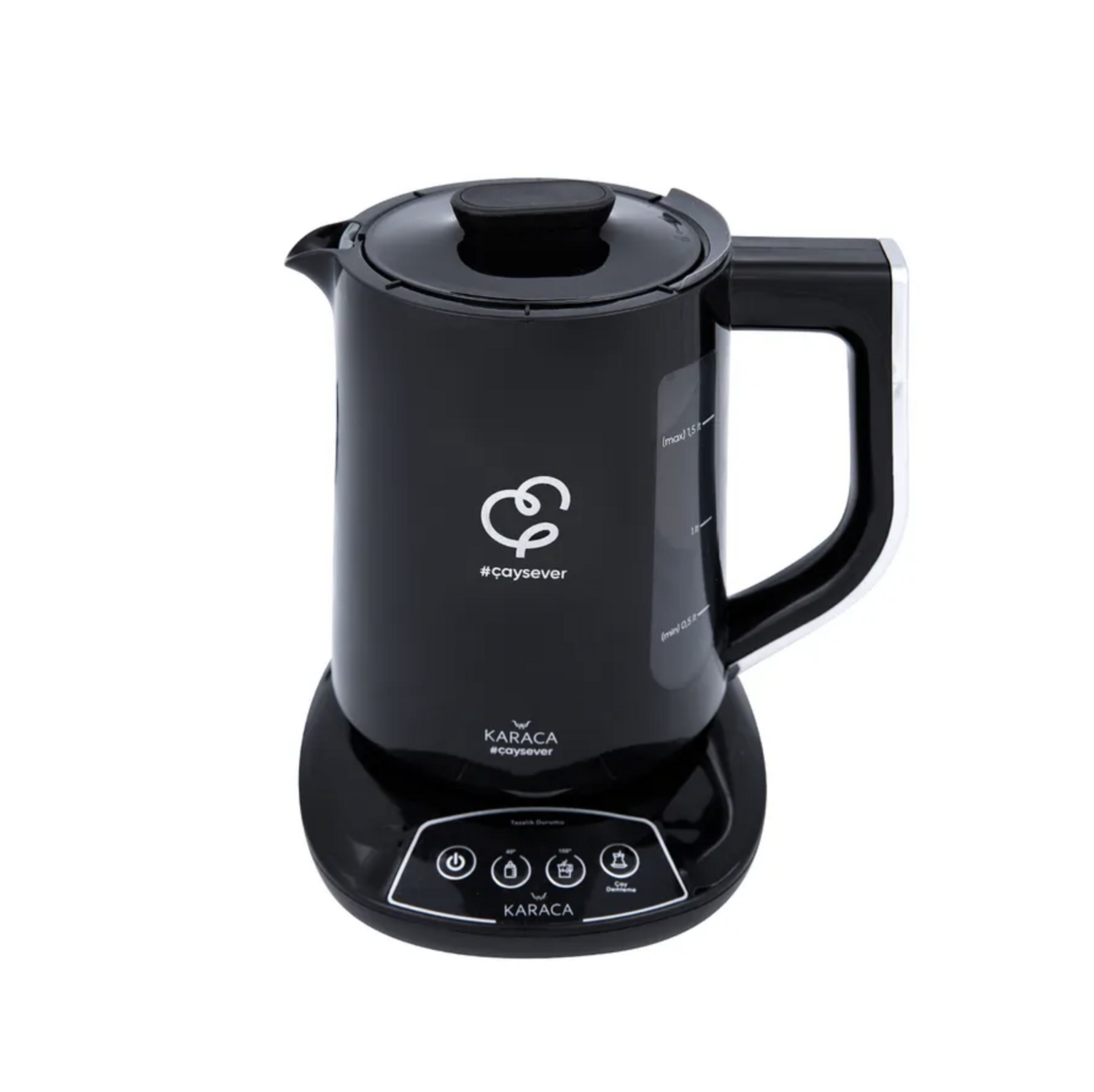 Karaca Çaysever Talking Teapot Plus Kettle 1700W Chrome