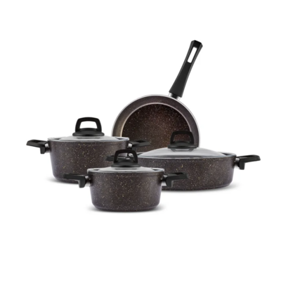 Karaca Biogranit Blackgold 7 Piece Cookware Set