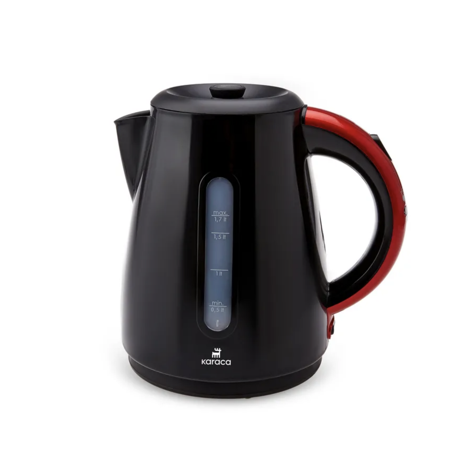 Karaca Daystar 2 in 1 Tea Maker with Steel Teapot Redblack