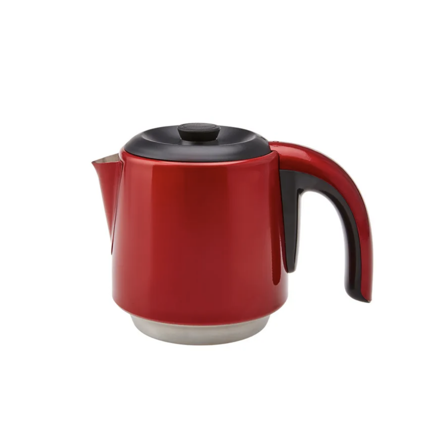 Karaca Daystar 2 in 1 Tea Maker with Steel Teapot Redblack
