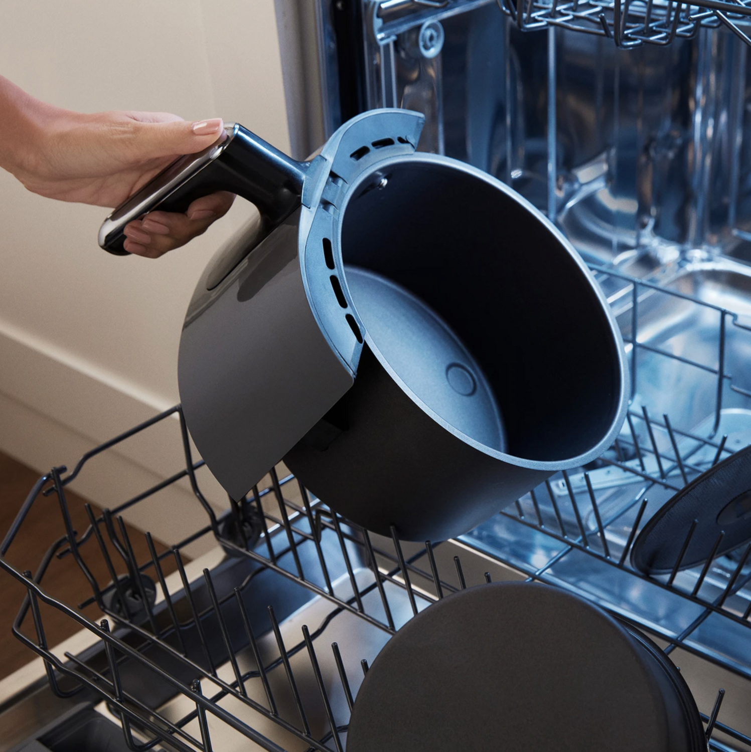 Karaca Air Cook XL 2 in 1 Talking Air Fryer Space Gray