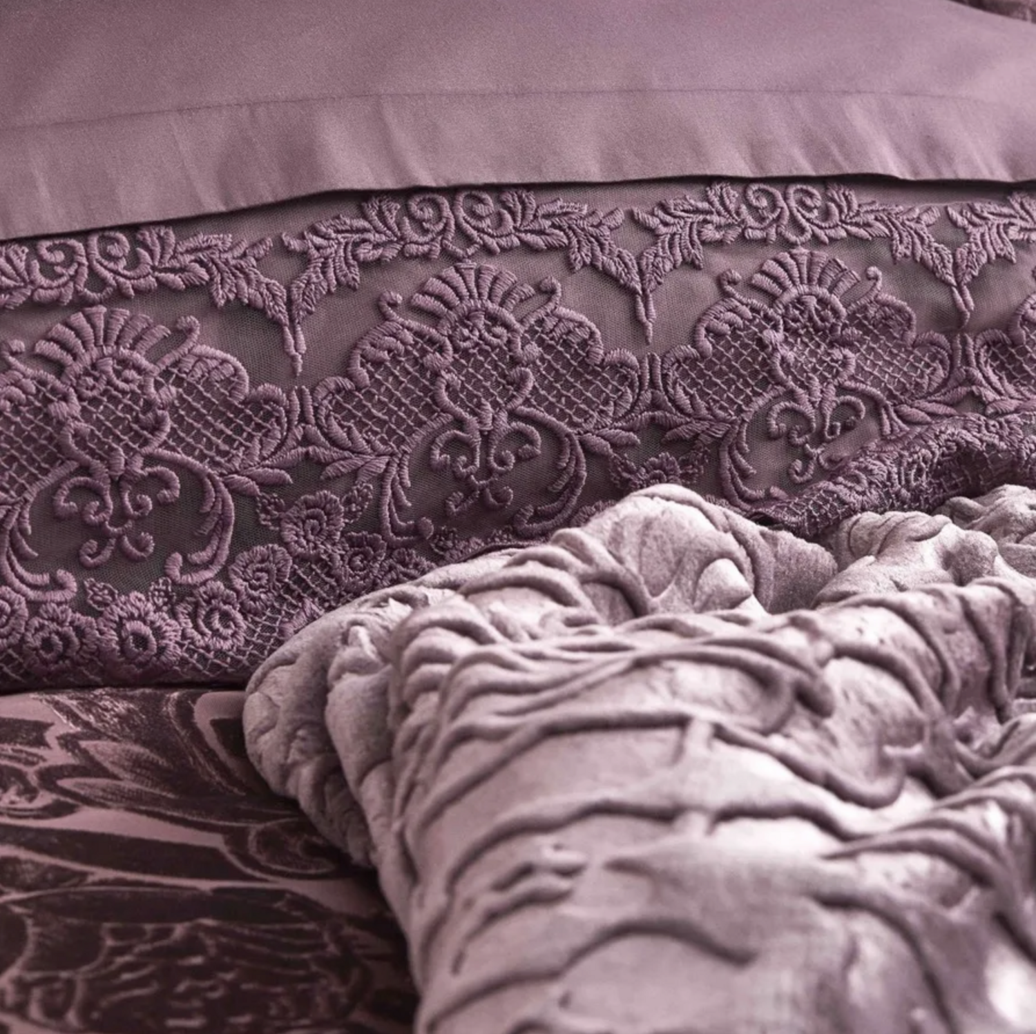 Karaca Home Valeria Best Plum 8 Piece Dowery Set