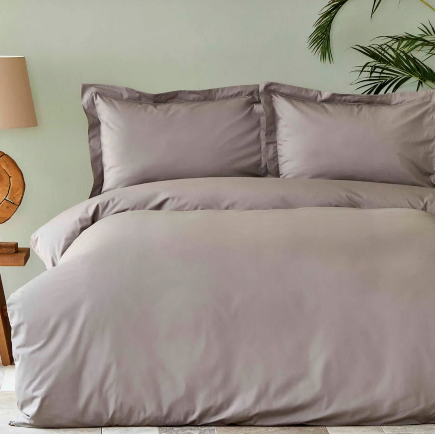 Karaca Home Back To Basic Brown Double Duvet Cover Set