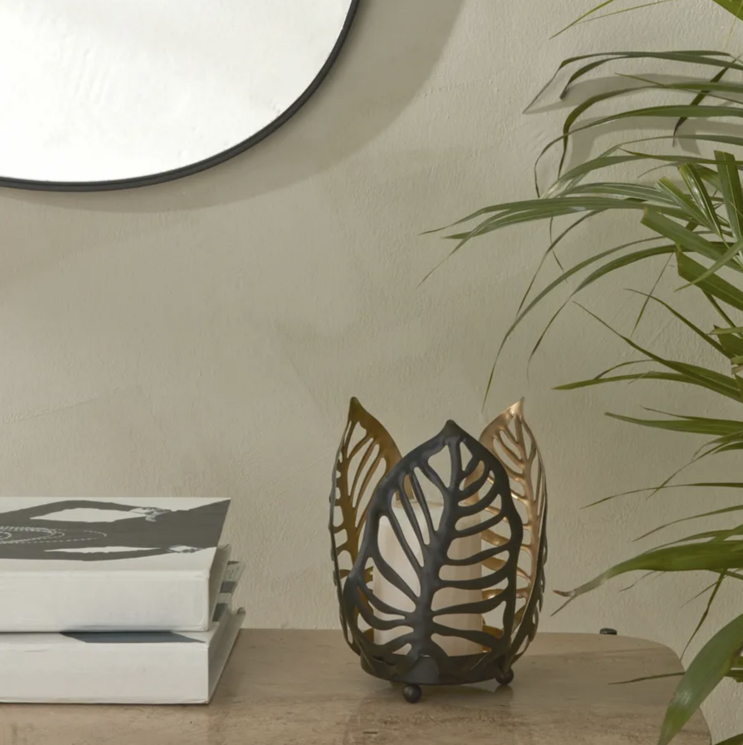 Karaca Home Timber Candle Holder 12 x 12 x 15 cm Metal