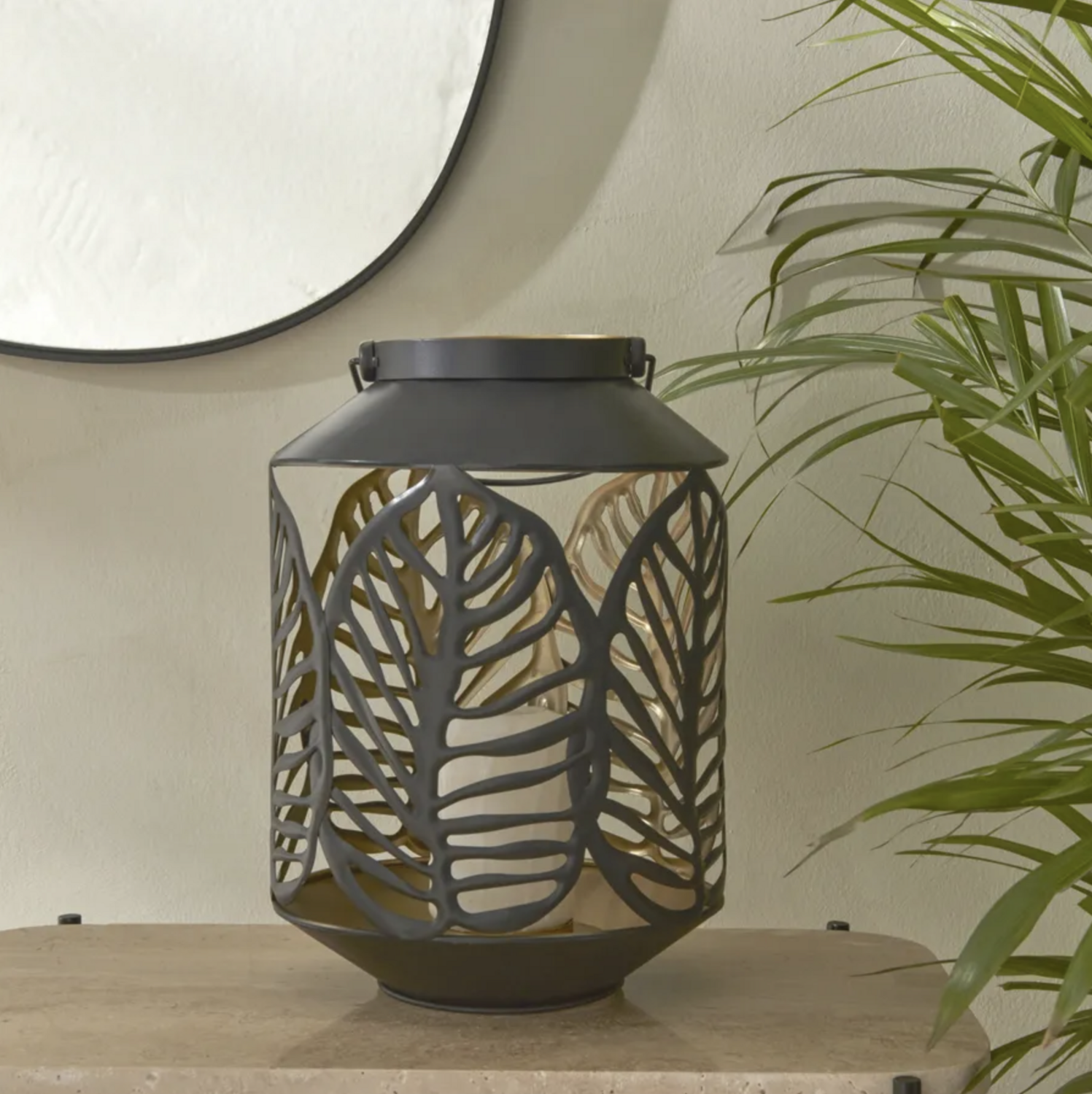 Karaca Home Timber Candle Holder 18 x 18 x 26 cm Black