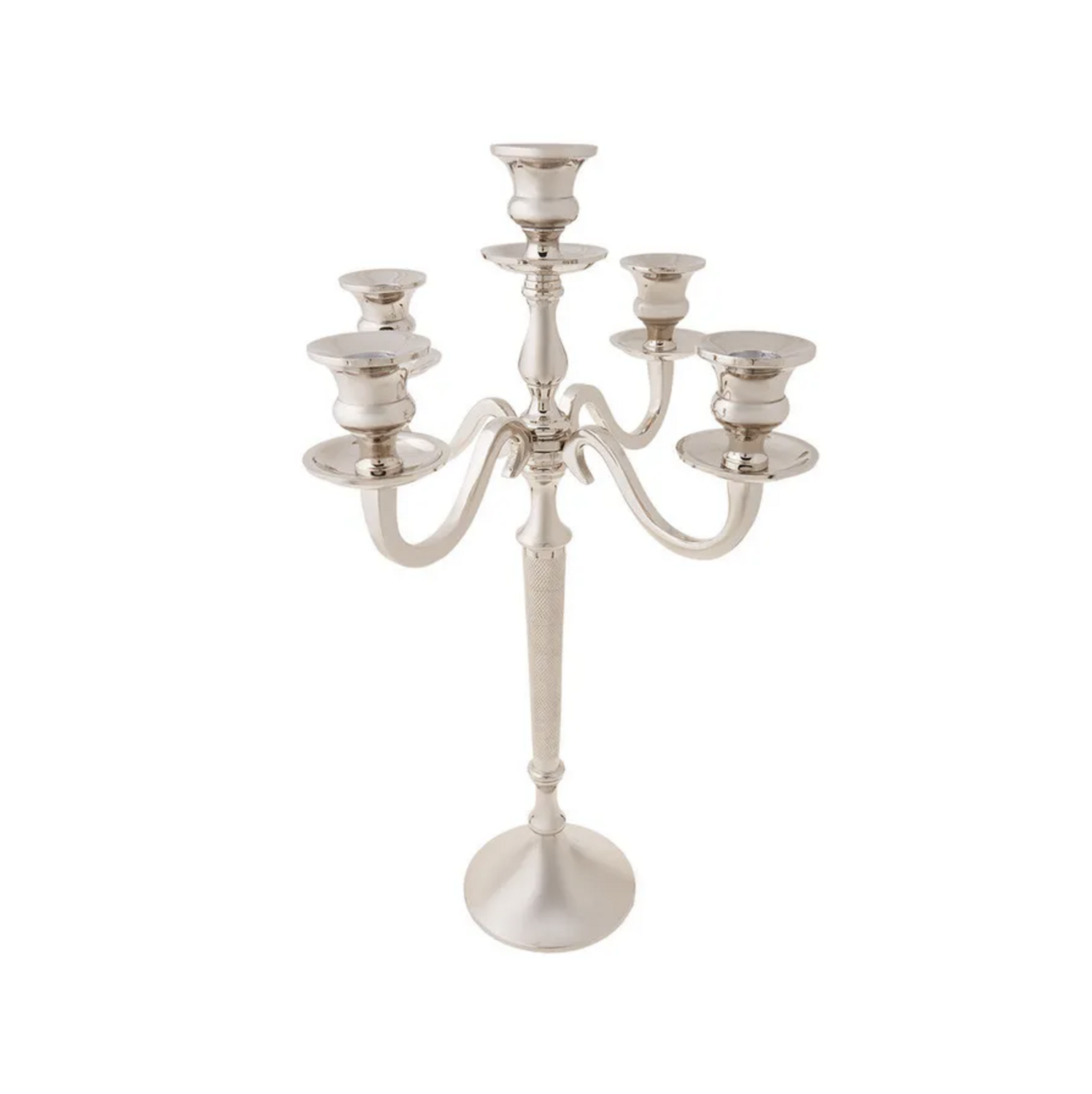 Karaca Victoria 5 limbed candelabrum/candle holder 45x29.7cm Silver