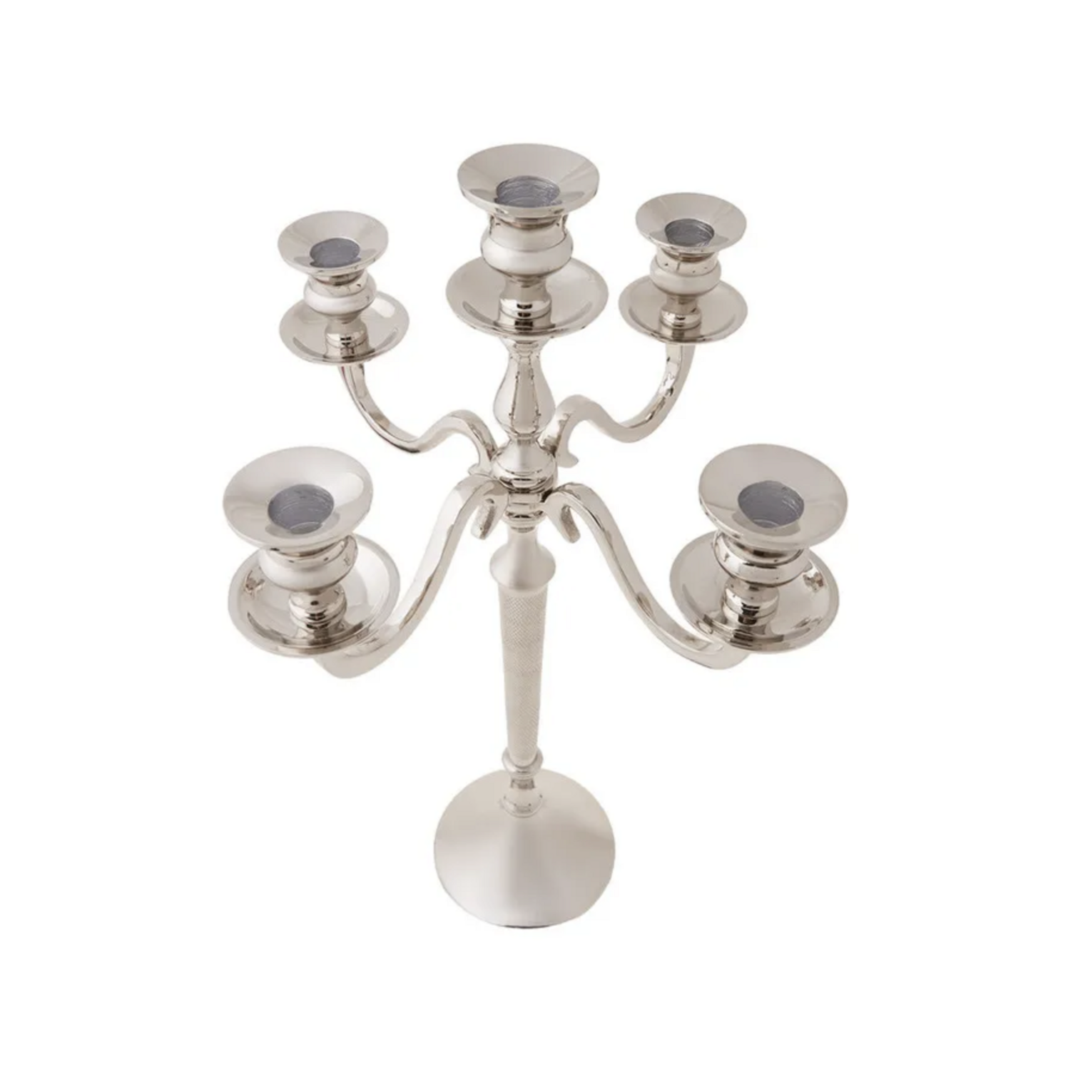 Karaca Victoria 5 limbed candelabrum/candle holder 45x29.7cm Silver
