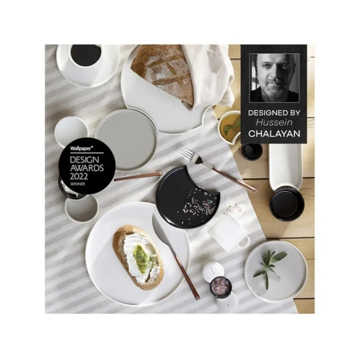 Karaca Hussein Chalayan Poly 28 Piece 6 Person Breakfast Set