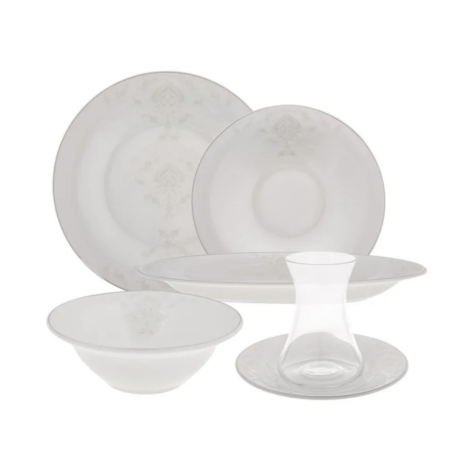 Karaca Fine Pearl New Bella 26 Delige 6 Persoons Ontbijtset