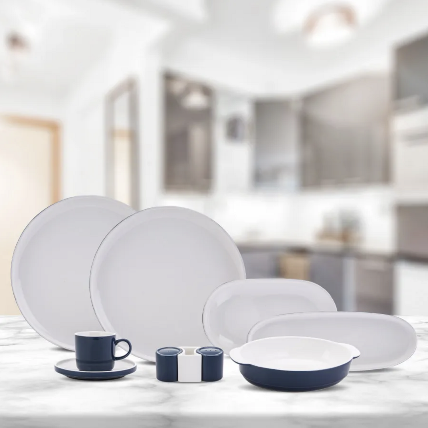 Karaca Nordic 27 Piece Porcelain Breakfast Set for 6 Person
