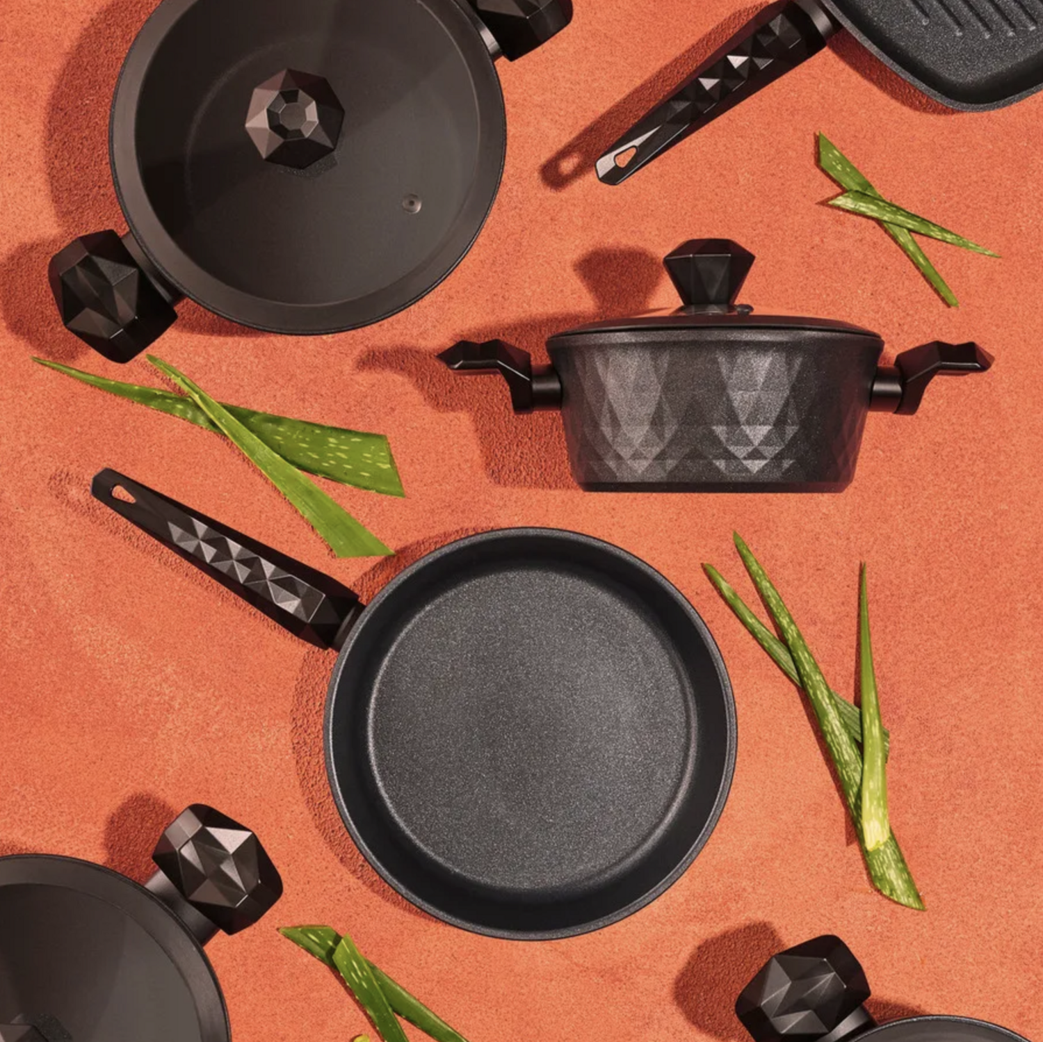 Karaca Bio Diamond 7 Piece Antibacterial Cookware Set