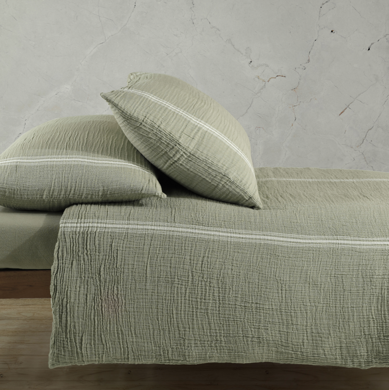 Buldans Marlen 2 Person Bed Linen Set Thyme