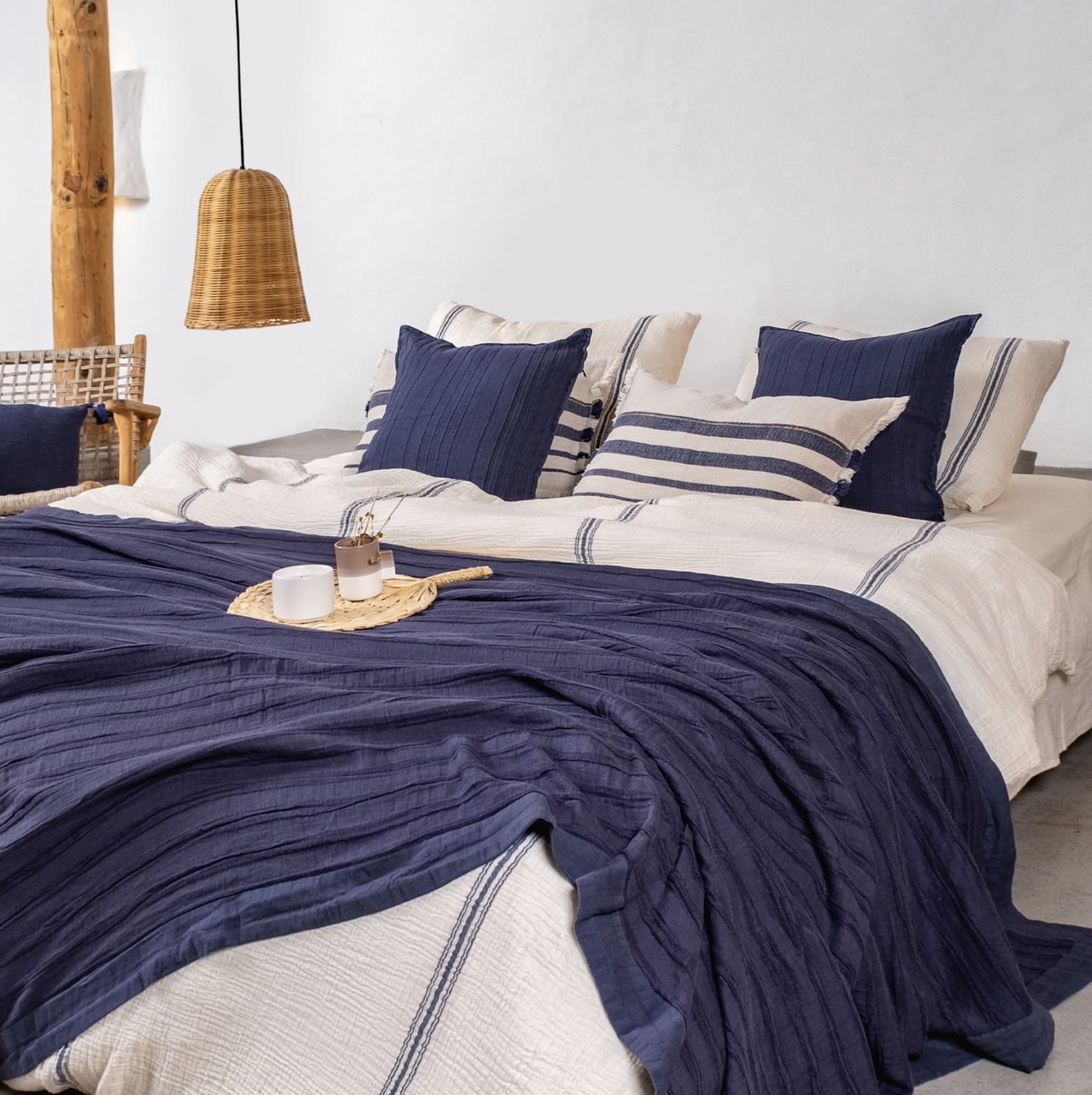Buldans Marlen 2 Person Bed Linen Set Off white