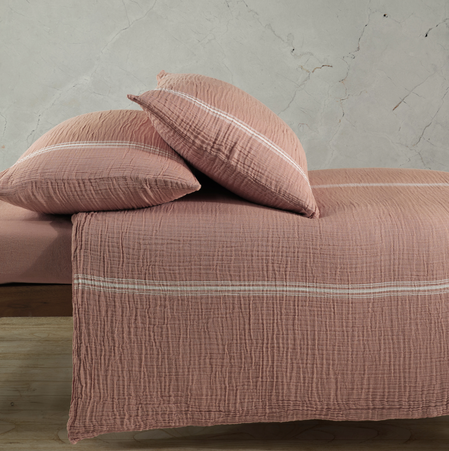Buldans Marlen 2 Person Bed Linen Set Terra