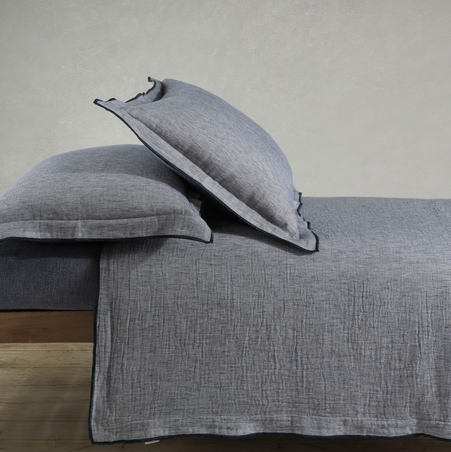 Buldans Costa 2 Person Bed Linen Set Navy Blue
