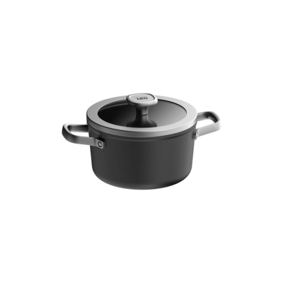 Berghoff LEO RECYCLED R Alu Cooking Pot With Lid 20cm Graphite