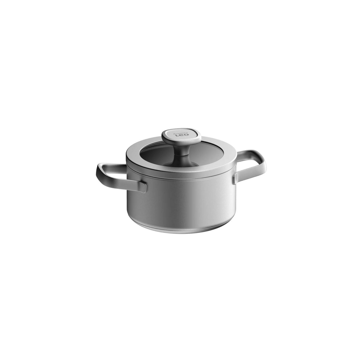 Berghoff LEO RECYCLED R Stainless Steel Cooking Pot With Lid 16cm Graphite