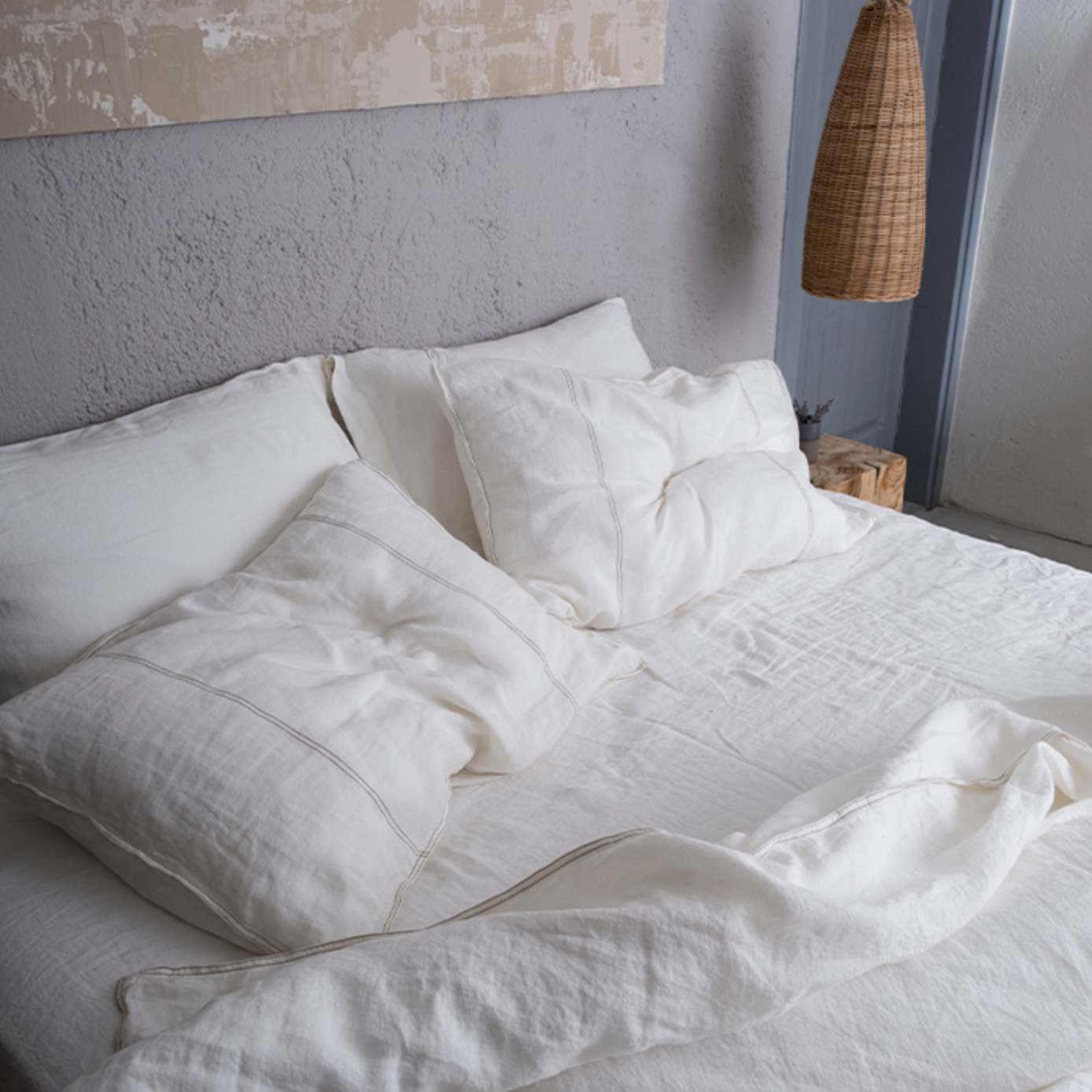 Buldans Galya Duvet Cover Set 200x220 cm Off White