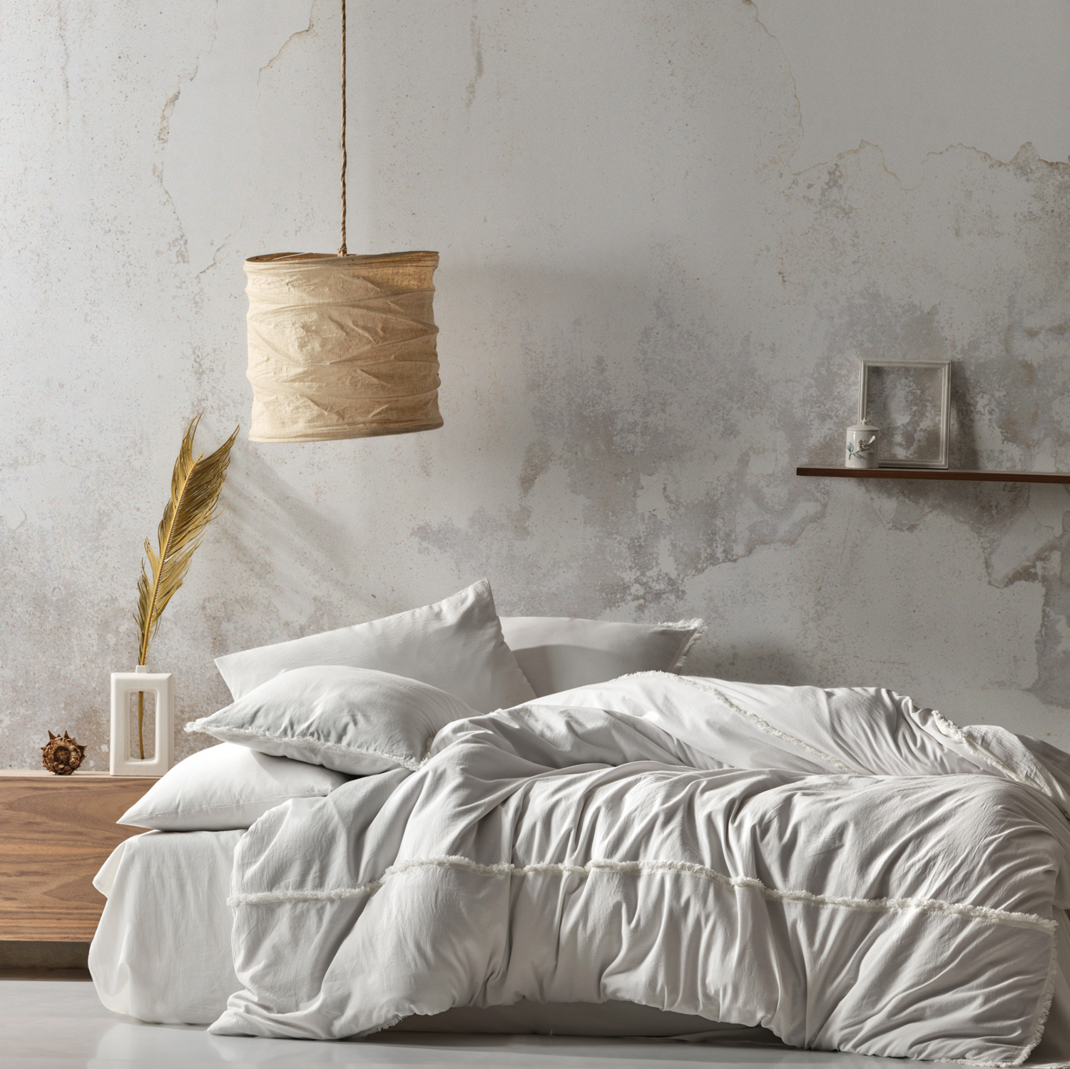 Buldans Burumcuk Duvet Cover Set 200x220 cm Off White