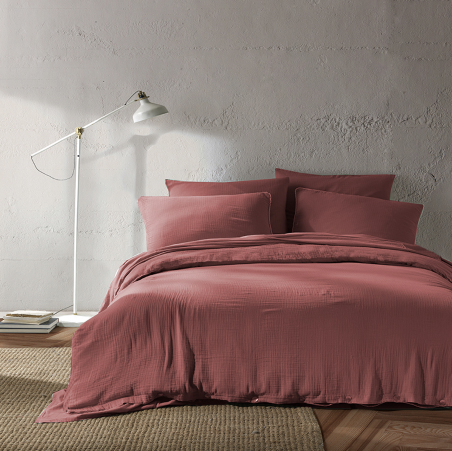 Buldans Yoana Duvet Cover Set 200x220 cm Burgundy