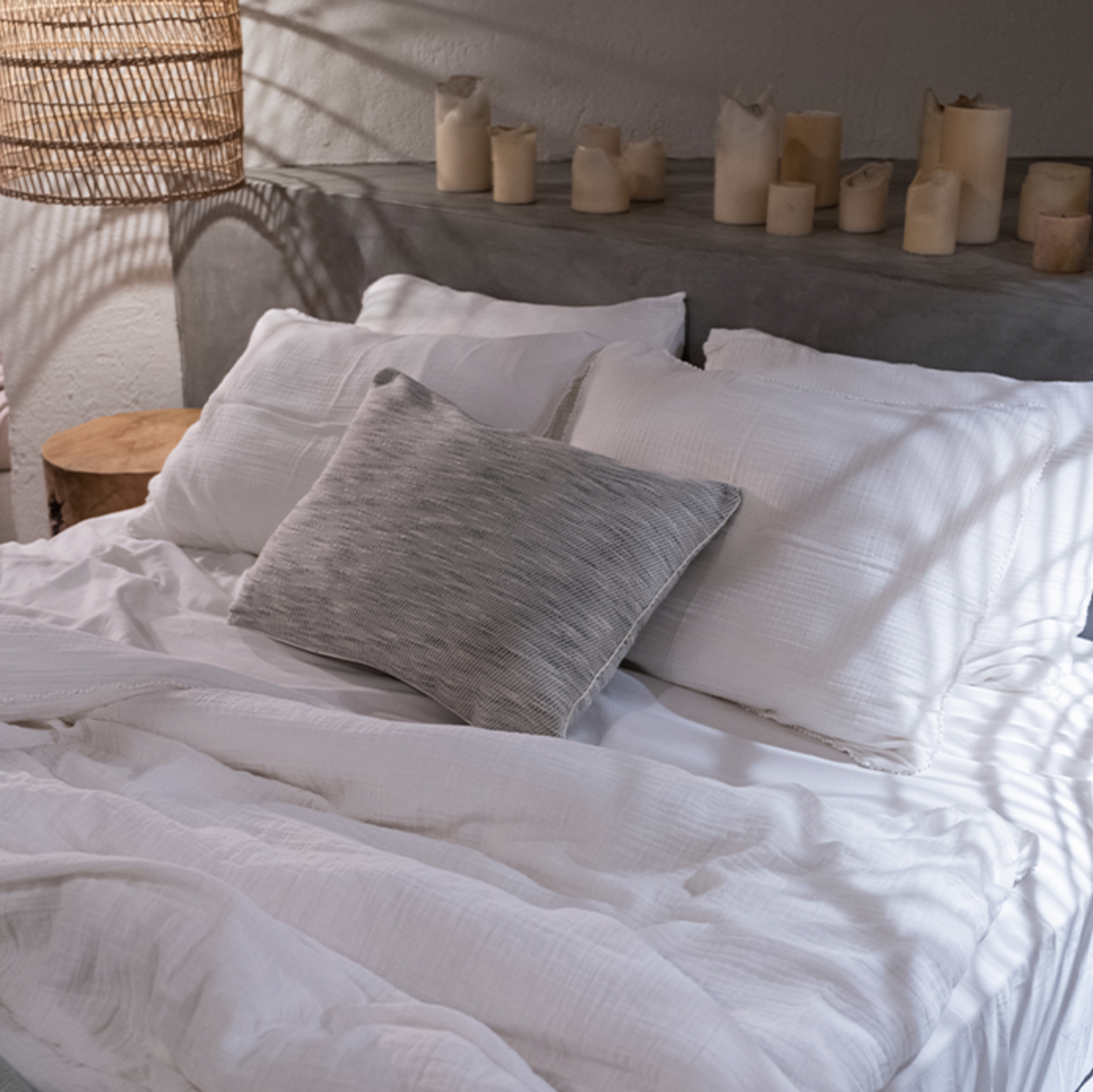 Buldans Yoana Duvet Cover Set 200x220 cm Off White