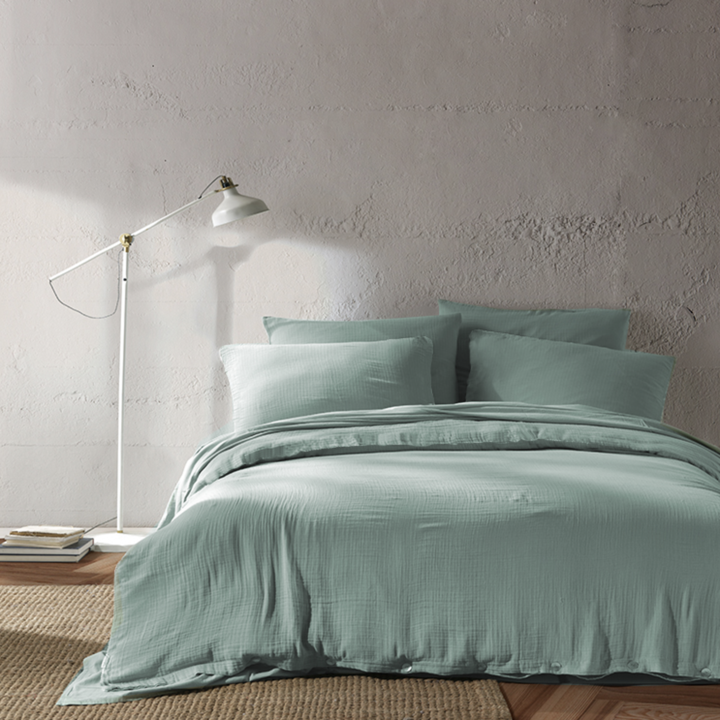 Buldans Yoana Duvet Cover Set 200x220 cm Steel Gray