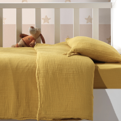 Buldans Bonni Baby Bed Linen set 100x150 cm Mango Yellow
