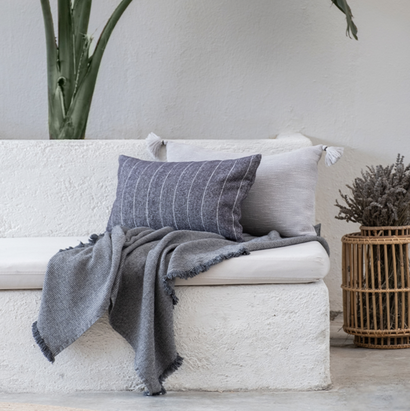Buldans Oslo Throw 130X170 cm Anthracite