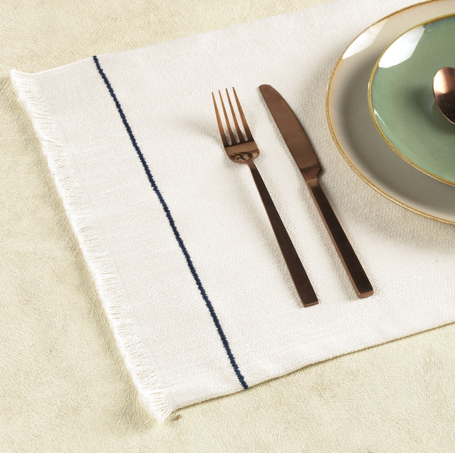 Buldans Perge Amerikaans servies (2 stuks) Marine Blauw