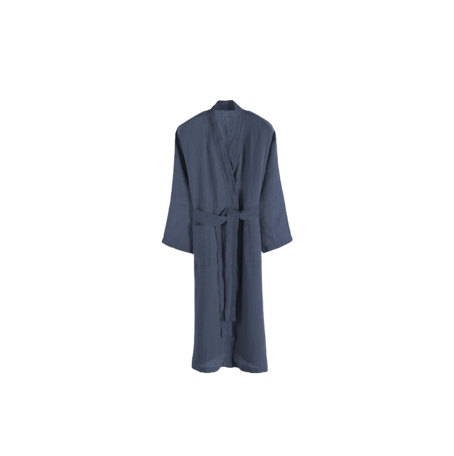 Buldans Lino Bathrobe Navy Blue