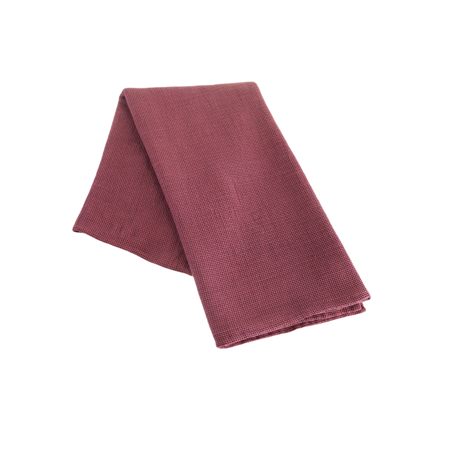 Buldans Suri Mini Waffle Peshtemal Rustic Burgundy